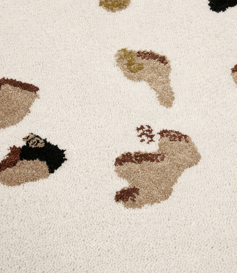Oslo II Round Rug - With Bamboo Silk and New Zealand Wool - Home'Society