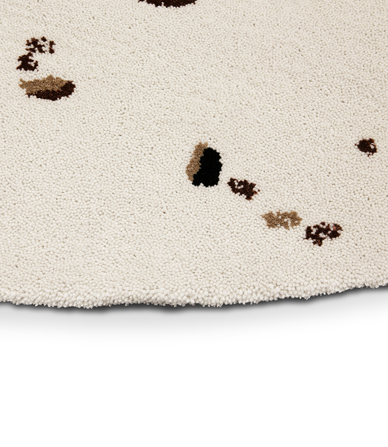 Oslo II Round Rug: With Bamboo Silk and New Zealand Wool - Home'Society