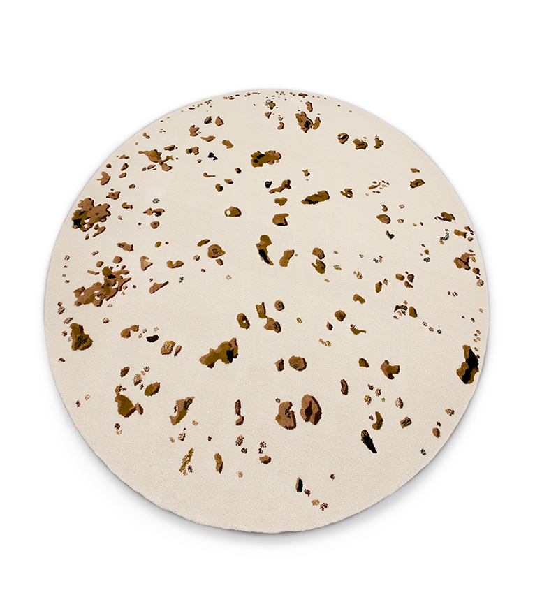 Oslo II Round Rug: With Bamboo Silk and New Zealand Wool - Home'Society