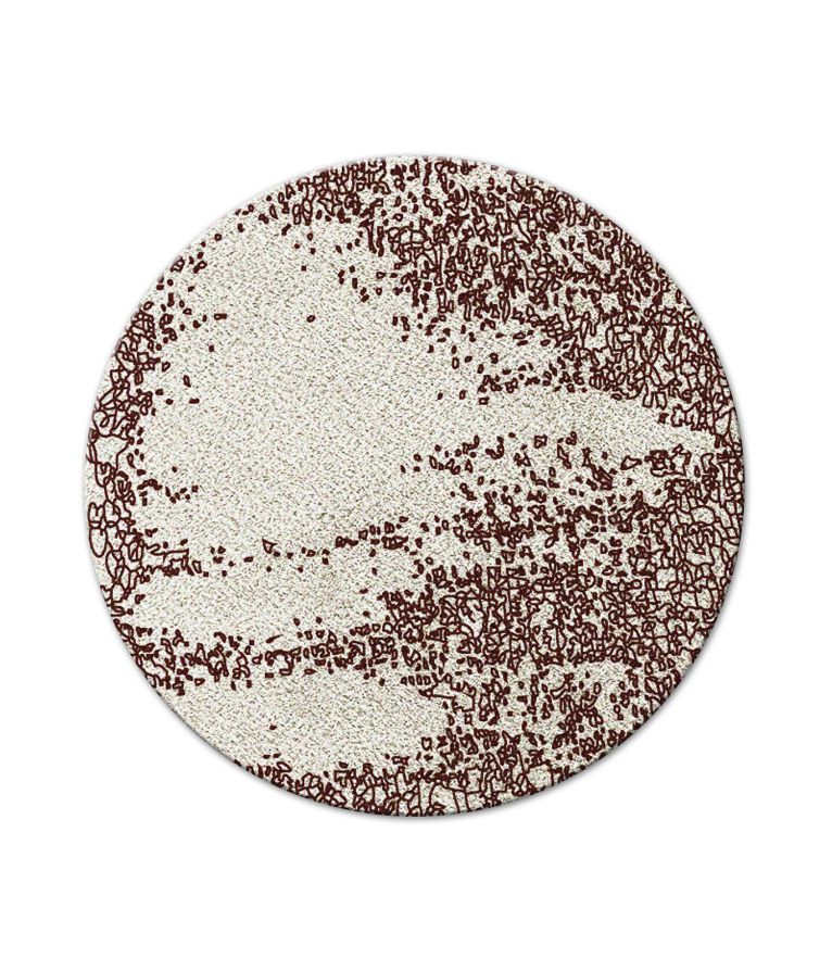 Yupik Round Rug: Botanical Silk Rug - Home'Society