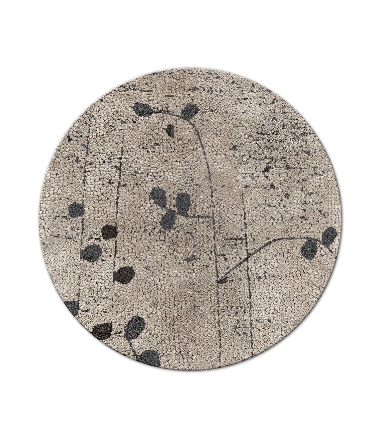 Poppy Round Rug: hand-tufted 100% wool - Home'Society