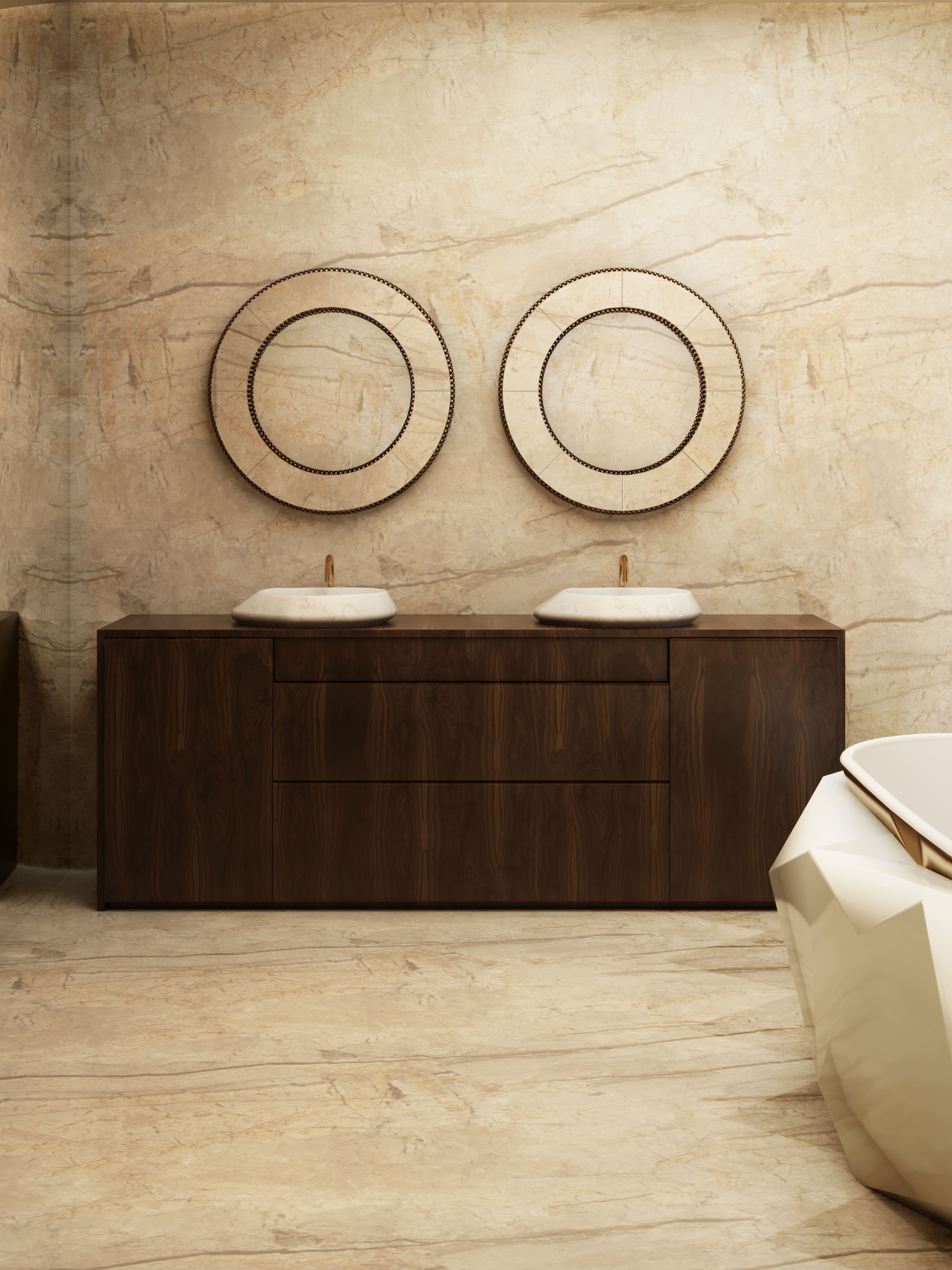 A Warm Modern Master Bathroom Design - Home'Society