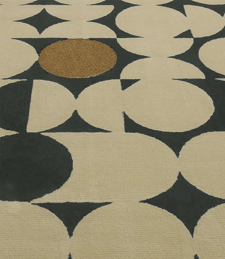 Yarsa Area Rug: Black, White and Brown Modern Design hand-tufted - Home'Society