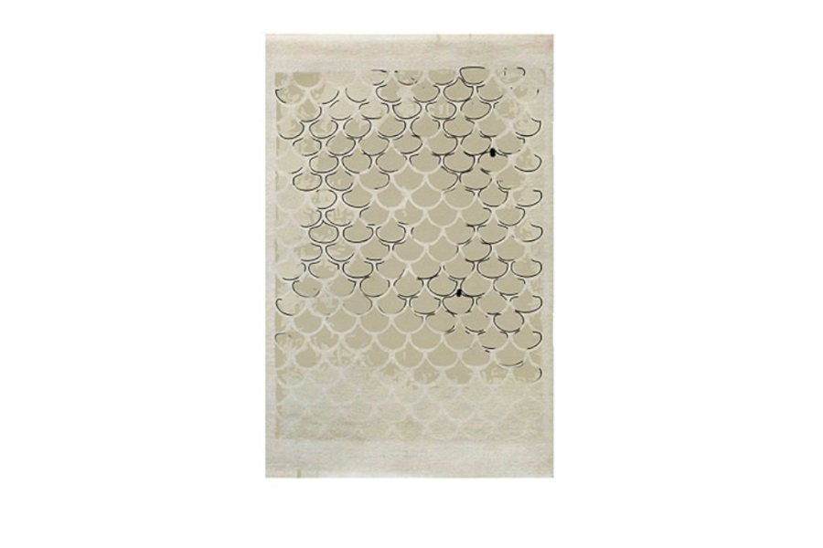 Koi Rectangular Rug In Hand-Tufted Tencel With A Unique Pattern