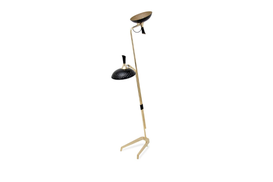 Abbey Floor Lamp Handmade In Brass With A Modern Home Design