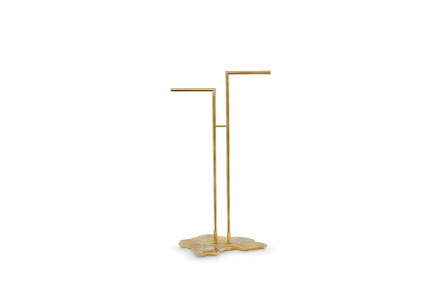 Eden Gold Towel Rack Brass-Casted Modern Classic Design