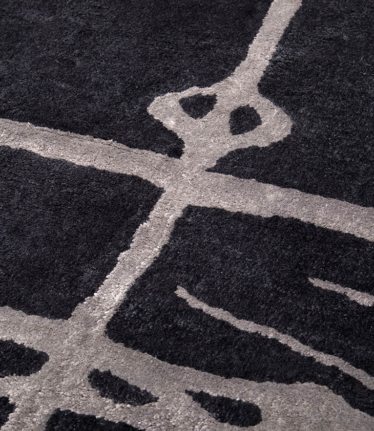 Enz Round Rug: In Hand-Tufted Tencel With A Unique Pattern For A Modern Home - Home'Society