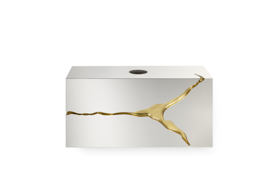 Lapiaz Polished Brass Wall Mounted Bathroom Vanity Modern Classic Design