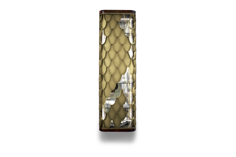 Koi Tall Storage Display Case For A Modern Interior Design Project