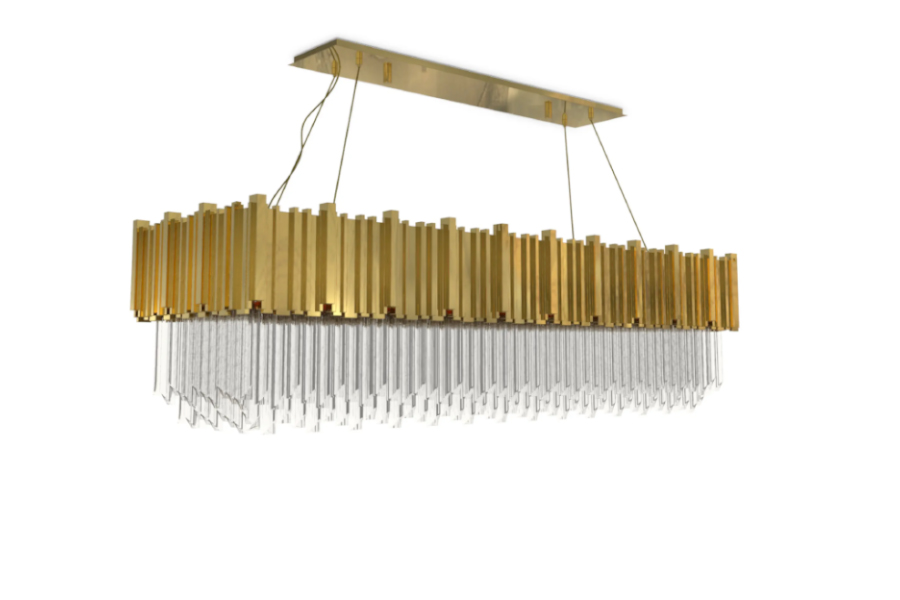 Empire Snooker Chandelier In Gold-Plated Brass To Every Interior Design