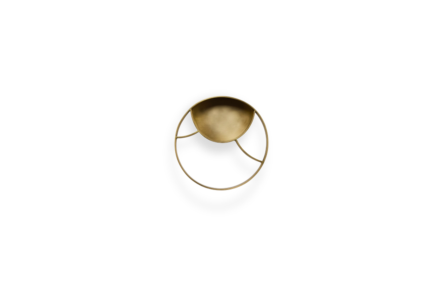 Koi Brushed Brass Matte Towel Ring Modern Contemporary Design