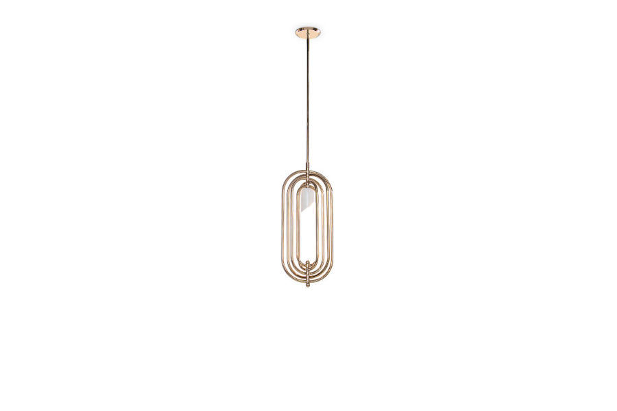 Turner Pendant Light Features Brass And Aluminum Body With A Modern Design