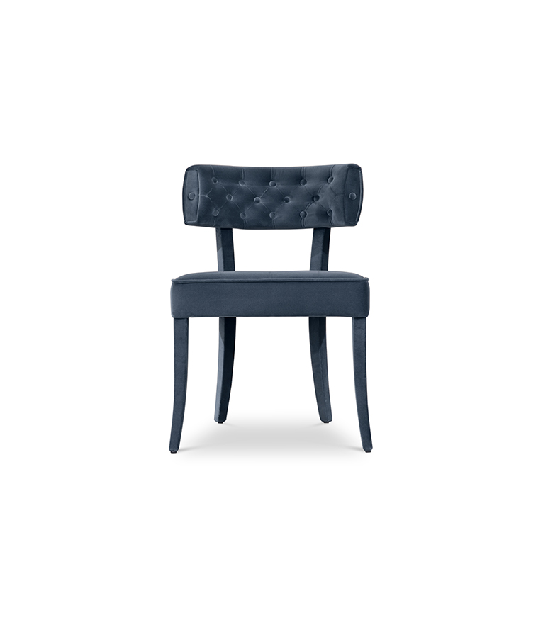 Zulu Dining Chair - Button-Tufted Fully Upholstered Velvet Modern Contemporary - Home'Society
