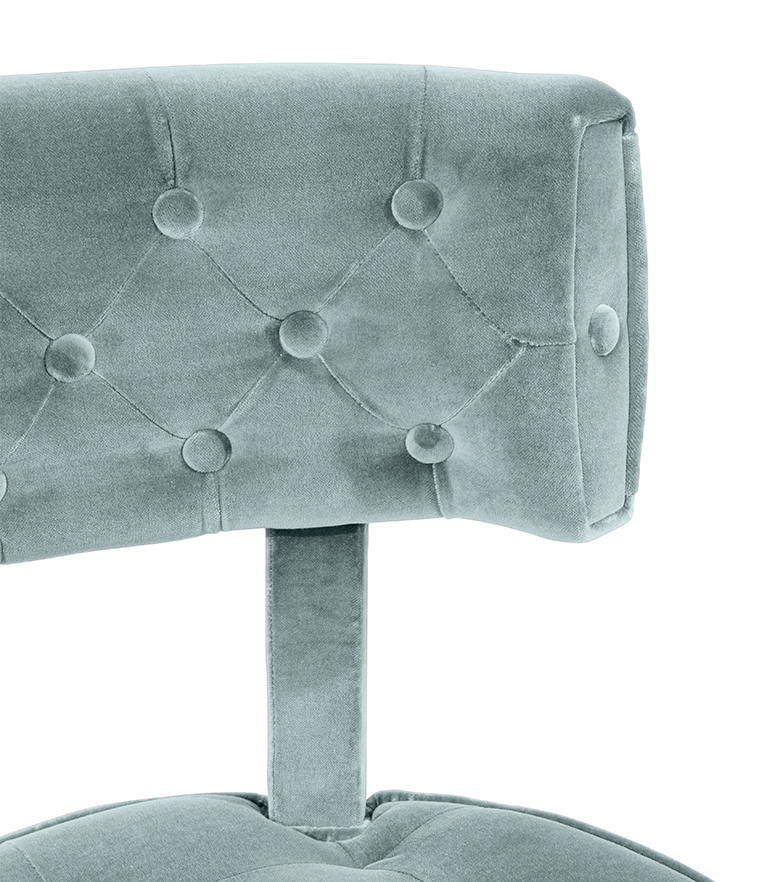 Zulu Dining Chair - Button-Tufted Fully Upholstered Velvet Modern Contemporary - Home'Society
