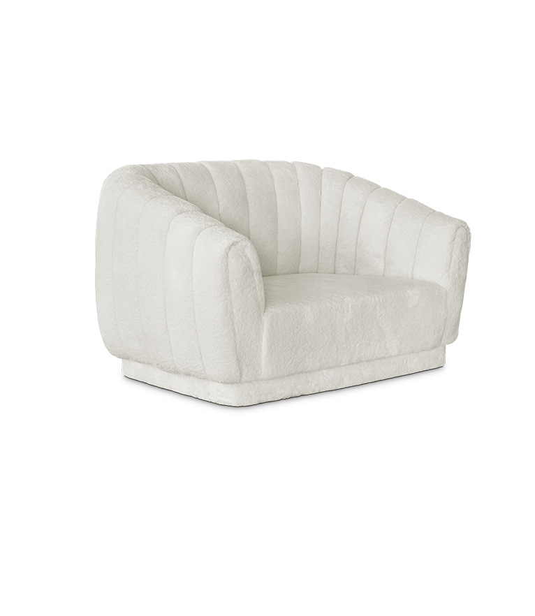 Oreas Single Sofa: Channel-Tufted in Fully Upholstered Velvet Contemporary - Home'Society