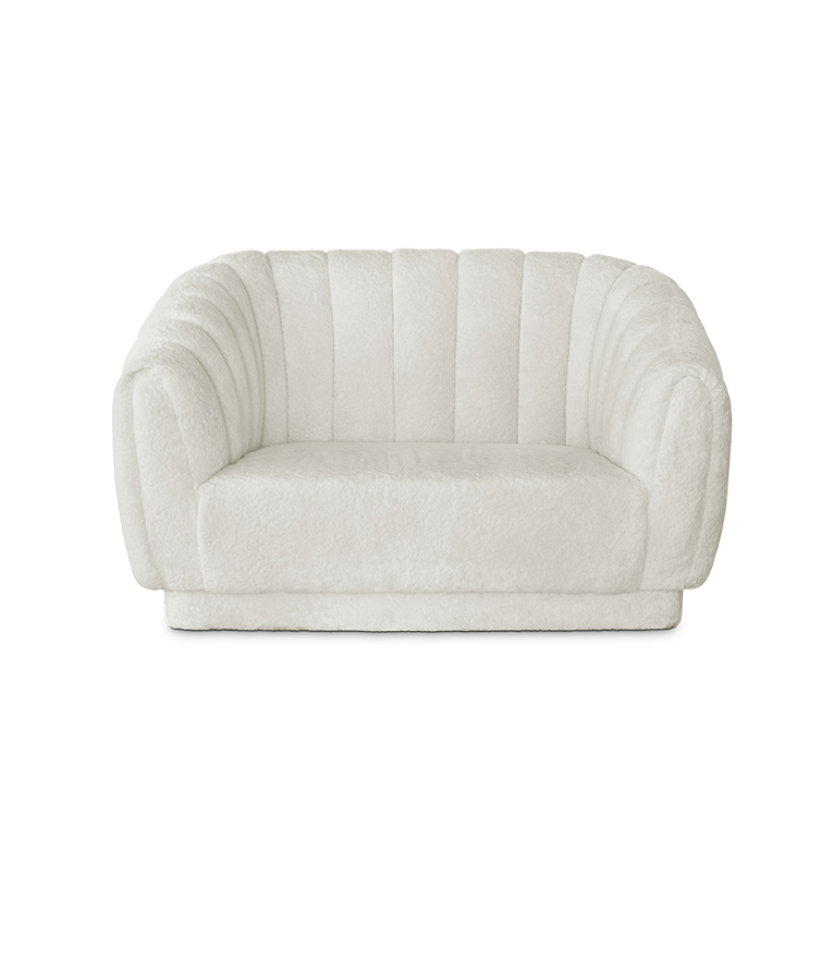 Oreas Single Sofa: Channel-Tufted in Fully Upholstered Velvet Contemporary - Home'Society