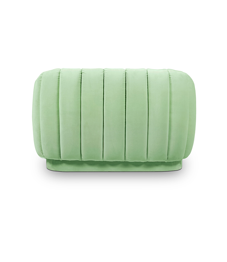 Oreas Single Sofa: Channel-Tufted in Fully Upholstered Velvet Contemporary - Home'Society