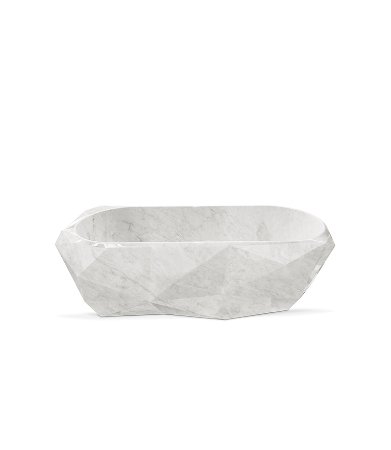 Diamond Marble Bathtub - With Irregular Shape - Home'Society