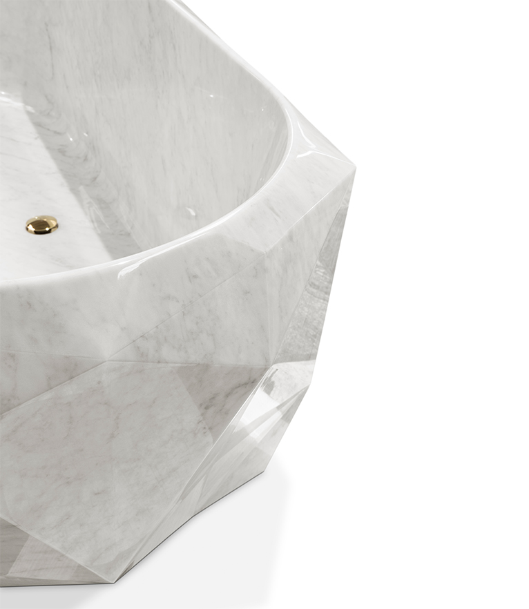 Diamond Marble Bathtub - With Irregular Shape - Home'Society