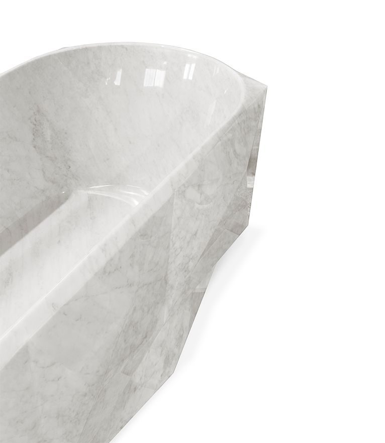 Diamond Marble Bathtub - With Irregular Shape - Home'Society
