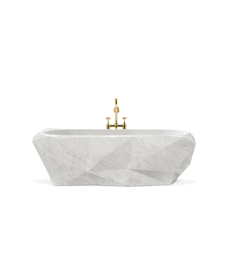 Diamond Marble Bathtub - With Irregular Shape - Home'Society