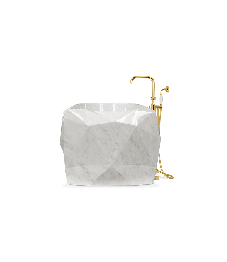 Diamond Marble Bathtub - With Irregular Shape - Home'Society