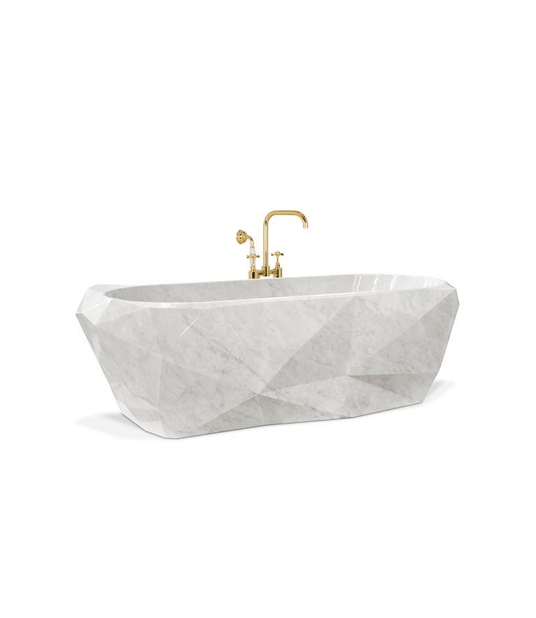 Diamond Marble Bathtub - With Irregular Shape - Home'Society