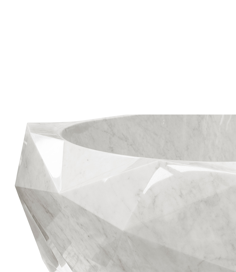 Diamond Marble Bathtub - With Irregular Shape - Home'Society