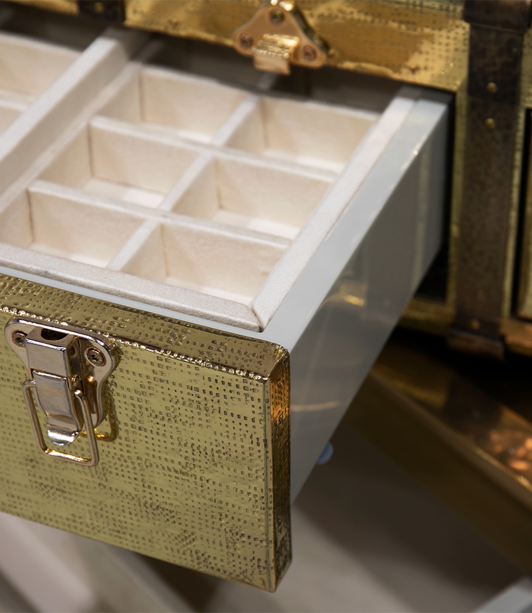 Boheme Safe - Unique Gold Safe - Home'Society