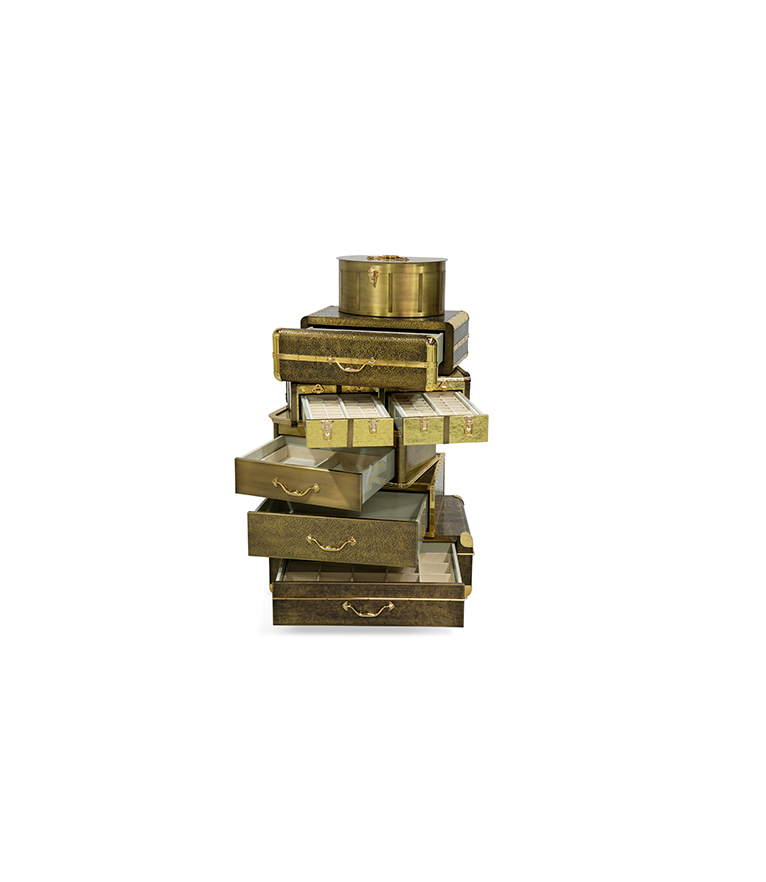 Boheme Safe - Unique Gold Safe - Home'Society
