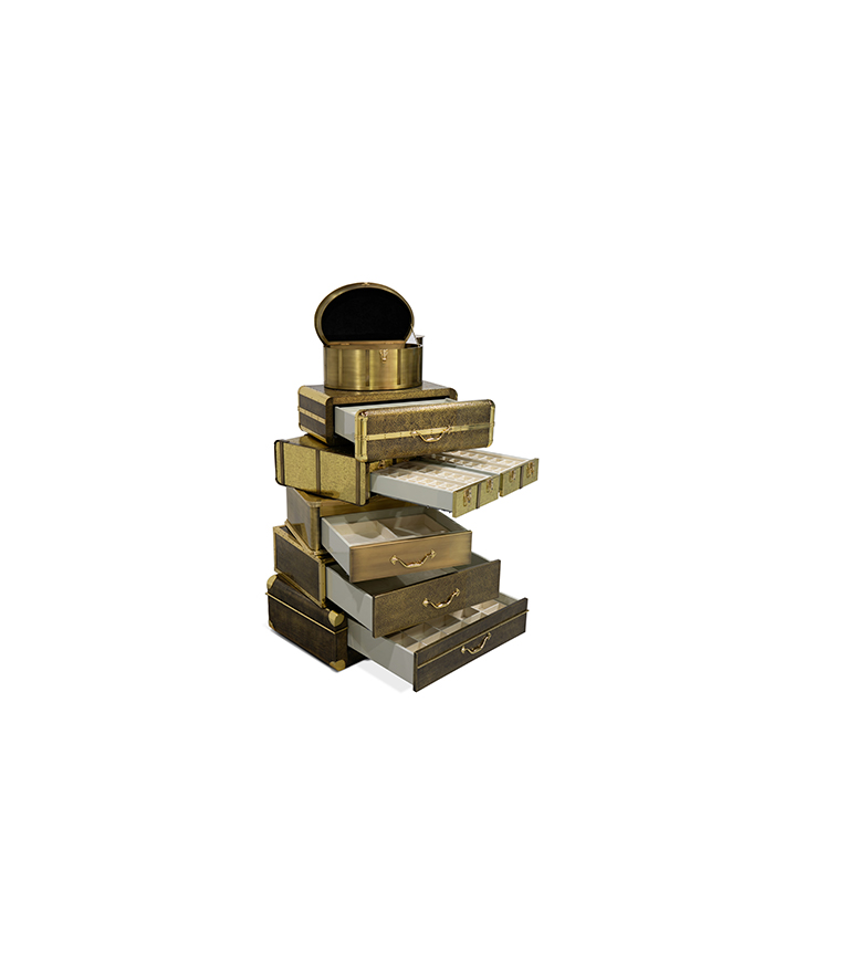 Boheme Safe - Unique Gold Safe - Home'Society