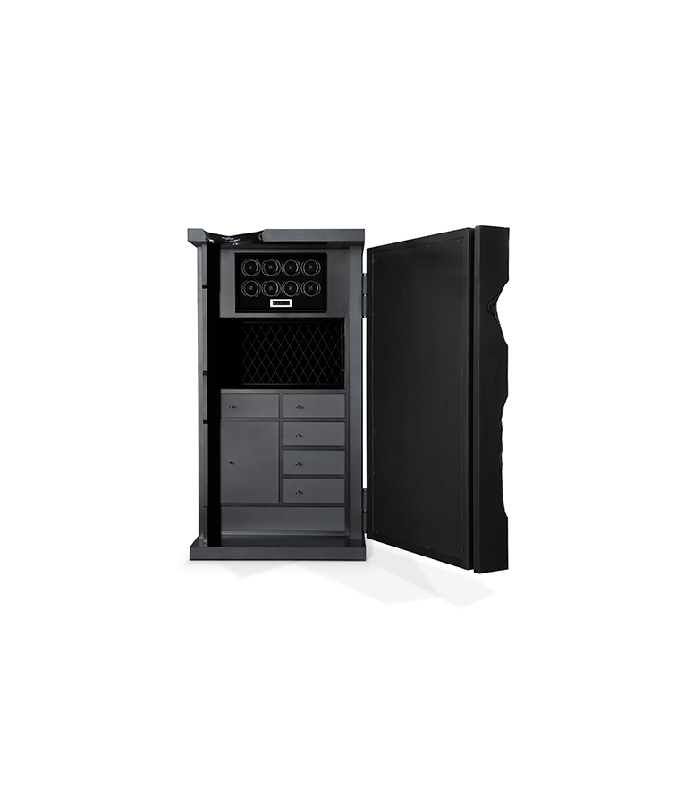 Millionaire Safe - Gold Luxury with Silver Plated Gear-Wheel - Home'Society