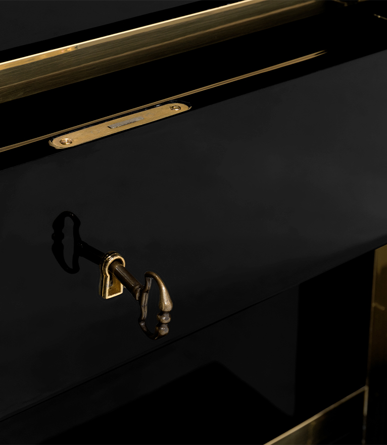 Millionaire Safe - Gold Luxury with Silver Plated Gear-Wheel - Home'Society