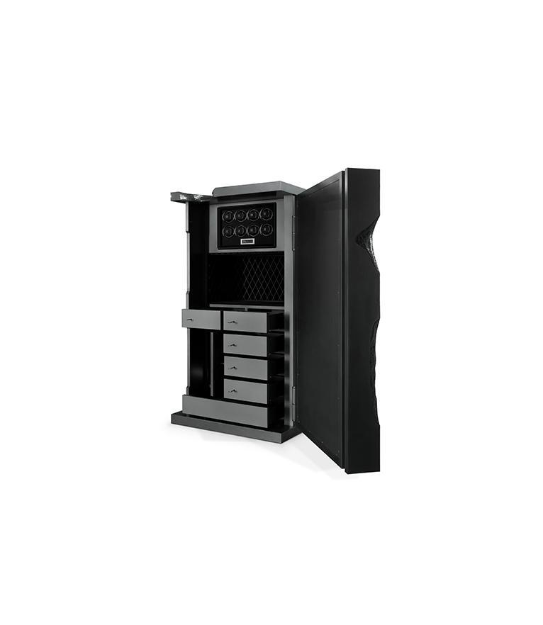 Millionaire Safe - Gold Luxury with Silver Plated Gear-Wheel - Home'Society