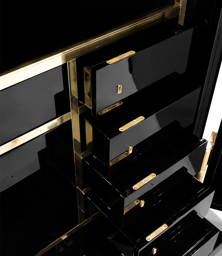 Millionaire Safe - Gold Luxury with Silver Plated Gear-Wheel - Home'Society