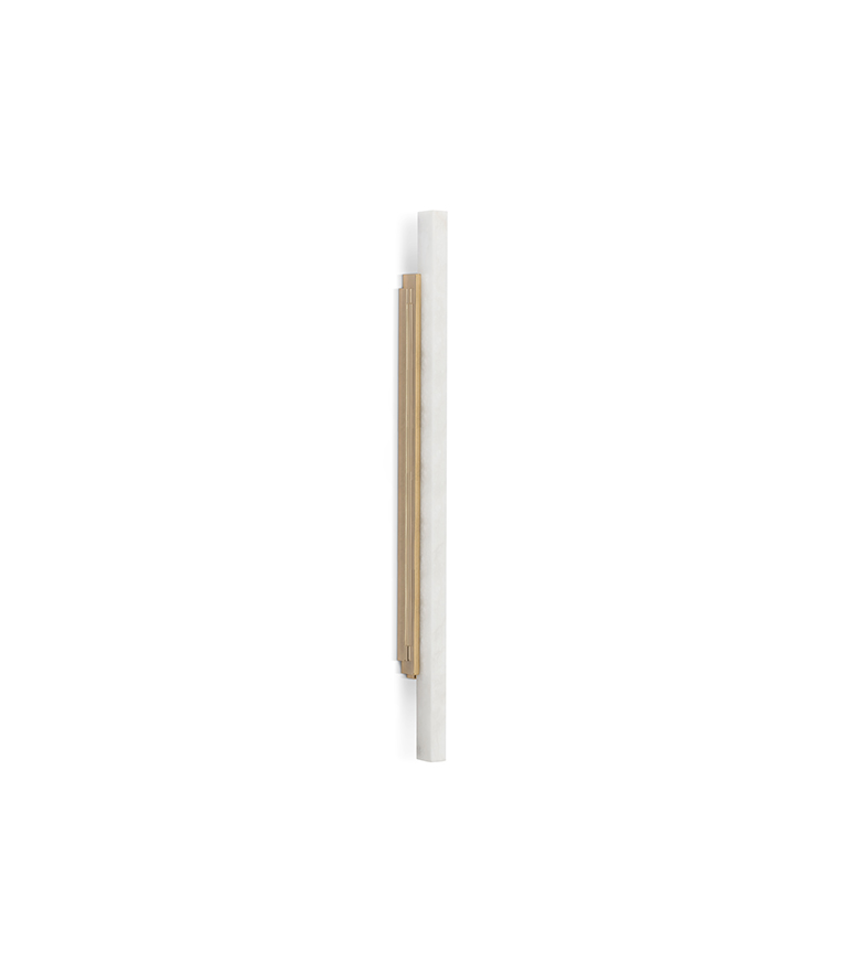 Skyline Big Wall Light - Made With Alabaster and Gold-Plated Brass - Home'Society