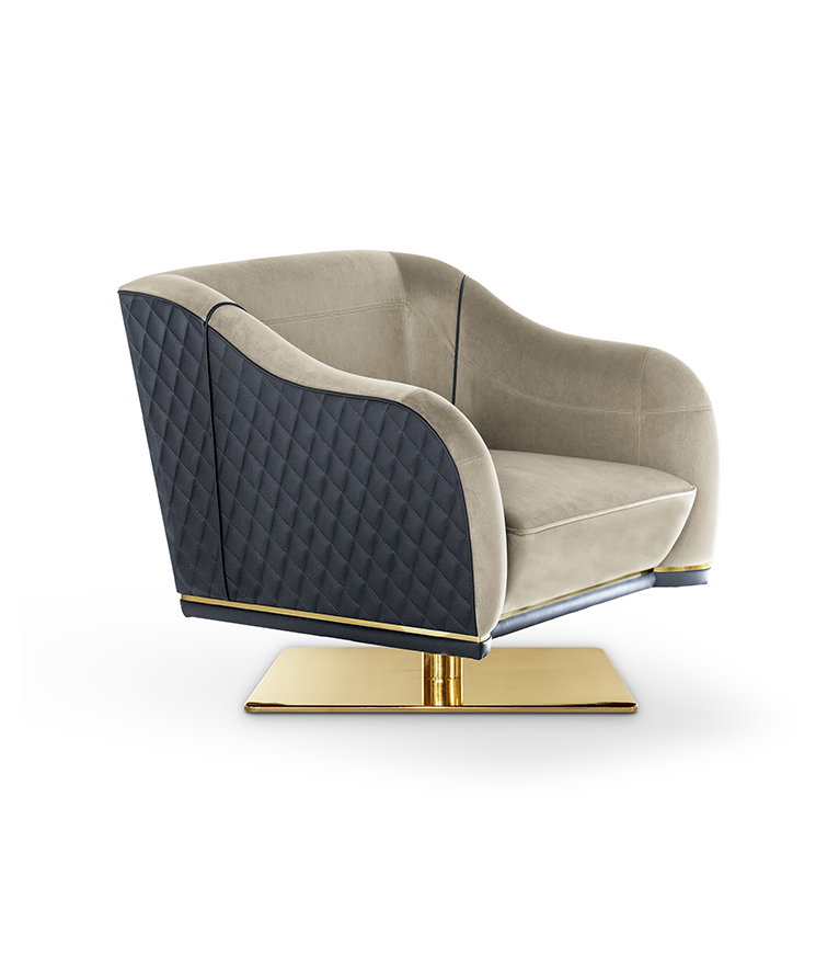 Saboteur Swivel Single Sofa - With Impeccable Design Features - Home'Society