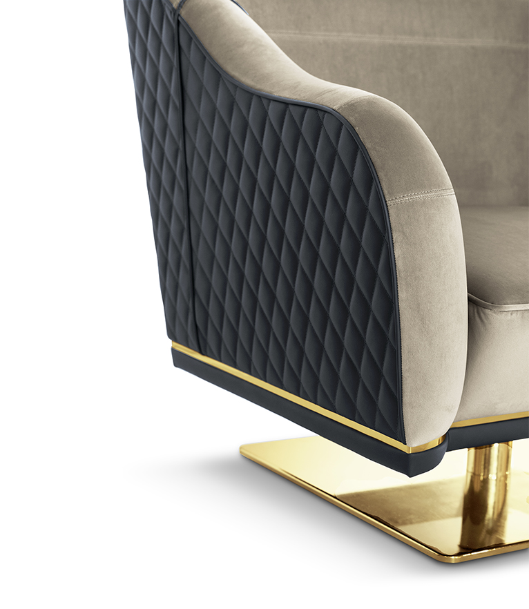 Saboteur Swivel Single Sofa - With Impeccable Design Features - Home'Society