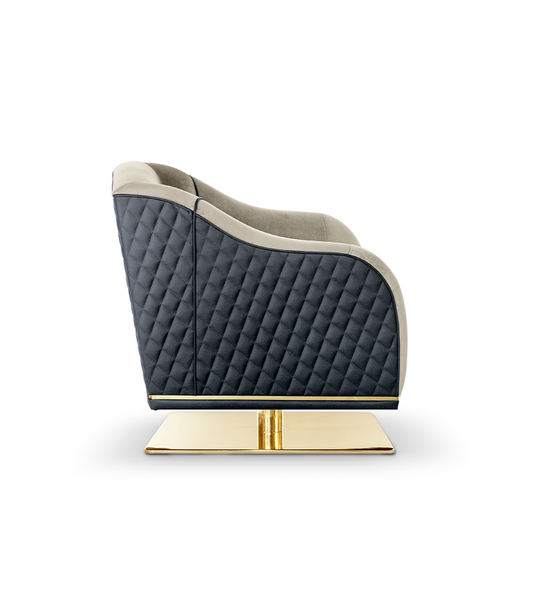 Saboteur Swivel Single Sofa - With Impeccable Design Features - Home'Society