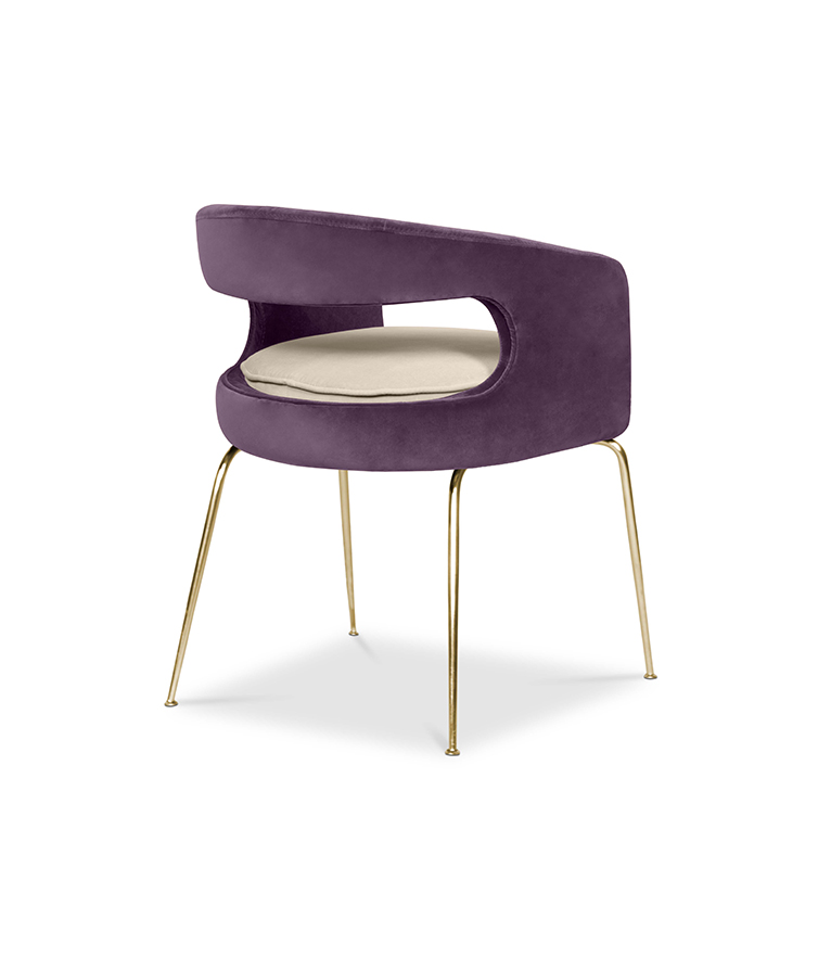 Ellen Dining Chair: Luxurious Upholstered In Velvet - Home'Society