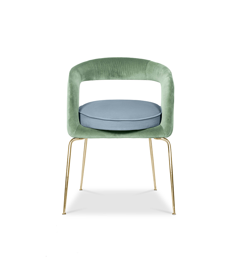 Ellen Dining Chair: Luxurious Upholstered In Velvet - Home'Society
