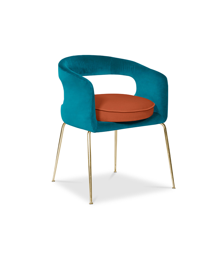 Ellen Dining Chair: Luxurious Upholstered In Velvet - Home'Society