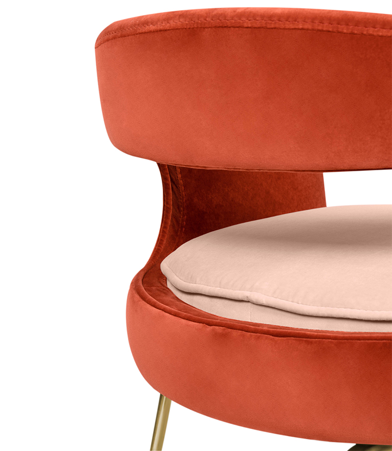 Ellen Dining Chair: Luxurious Upholstered In Velvet - Home'Society