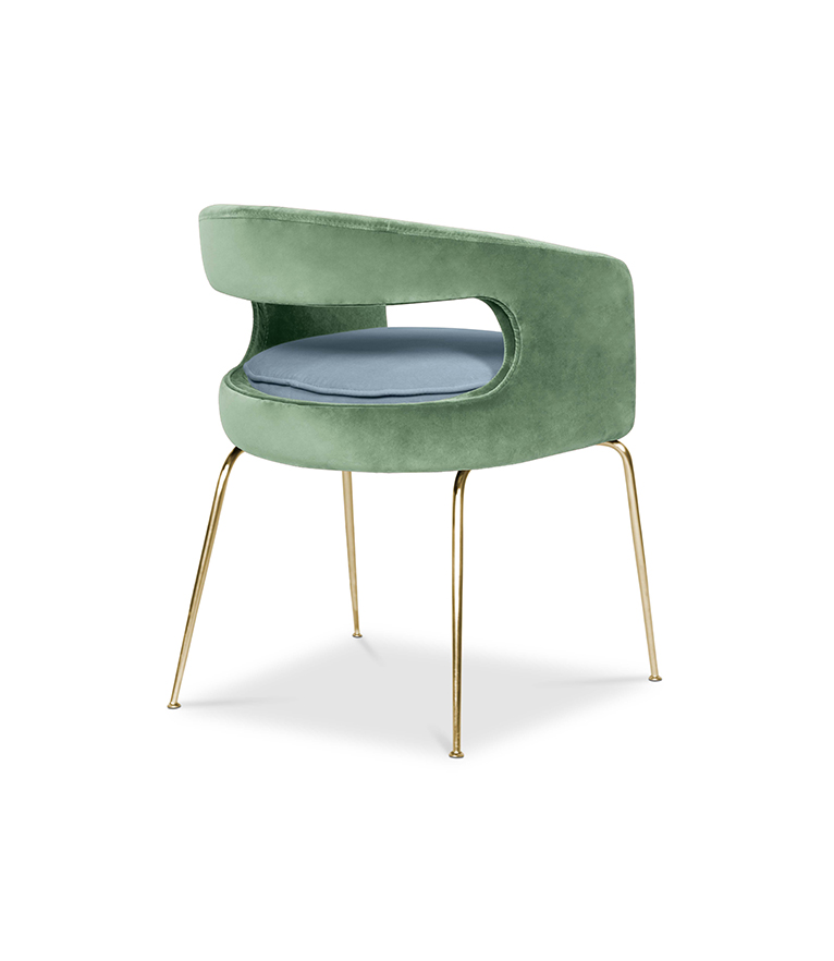 Ellen Dining Chair: Luxurious Upholstered In Velvet - Home'Society