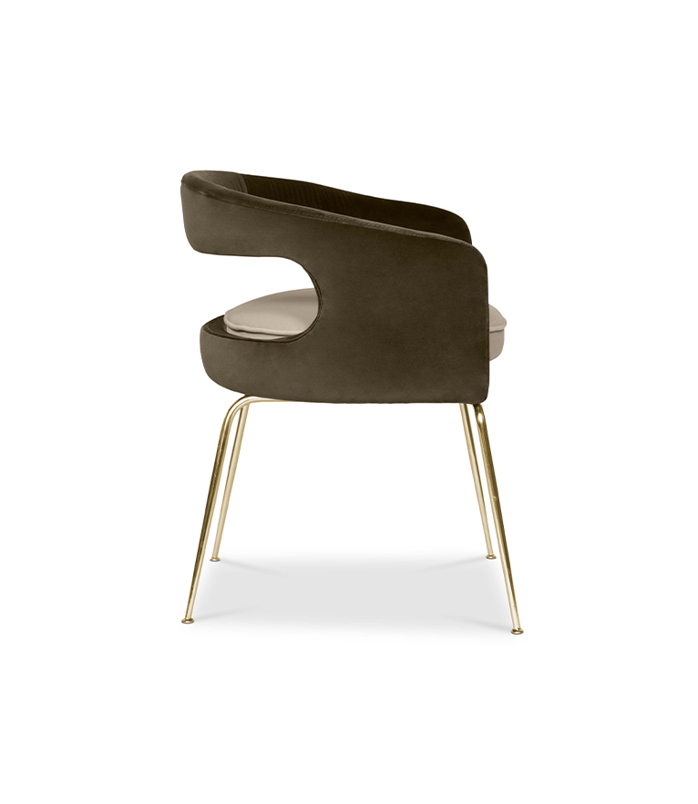 Ellen Dining Chair: Luxurious Upholstered In Velvet - Home'Society