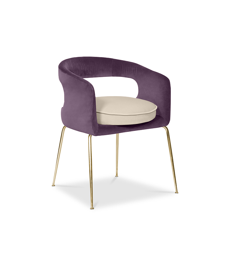 Ellen Dining Chair: Luxurious Upholstered In Velvet - Home'Society
