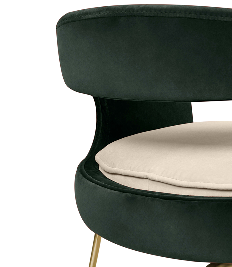 Ellen Dining Chair: Luxurious Upholstered In Velvet - Home'Society