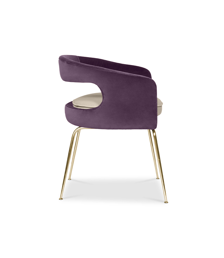 Ellen Dining Chair: Luxurious Upholstered In Velvet - Home'Society
