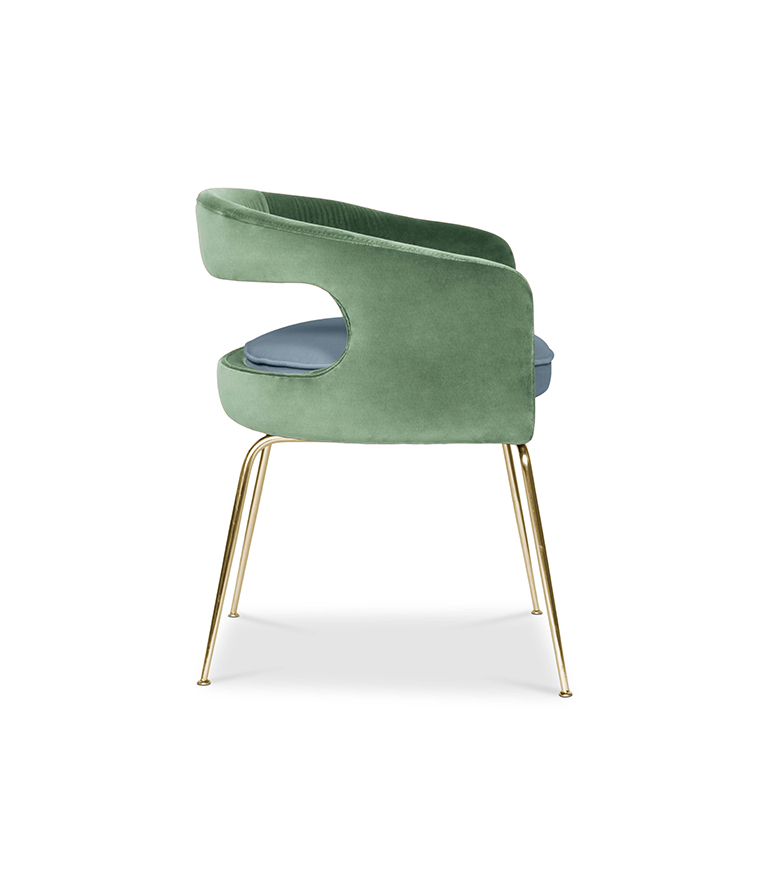 Ellen Dining Chair: Luxurious Upholstered In Velvet - Home'Society
