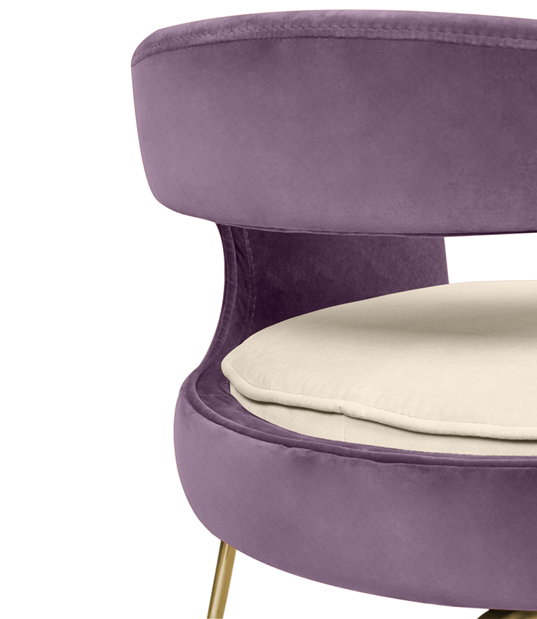 Ellen Dining Chair: Luxurious Upholstered In Velvet - Home'Society